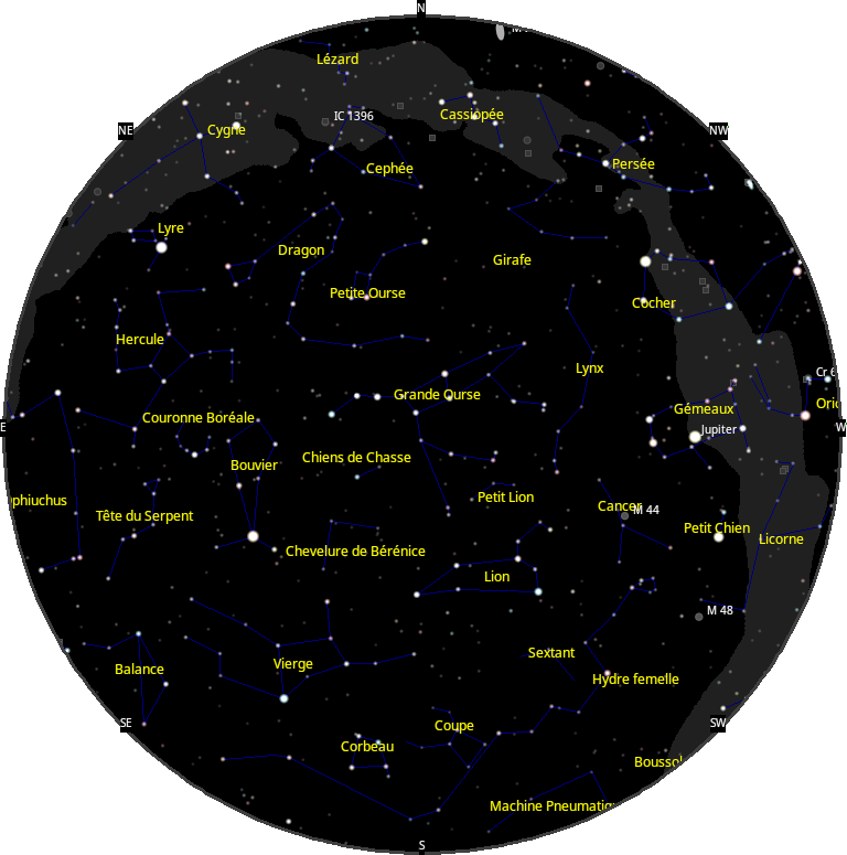 le ciel de Avril 2026